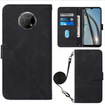 Custodia per cellulare in pelle con flip in rilievo 3D a tracolla, For Nokia C30, For Nokia G300, For Nokia C01 Plus, For Nokia C1 2020