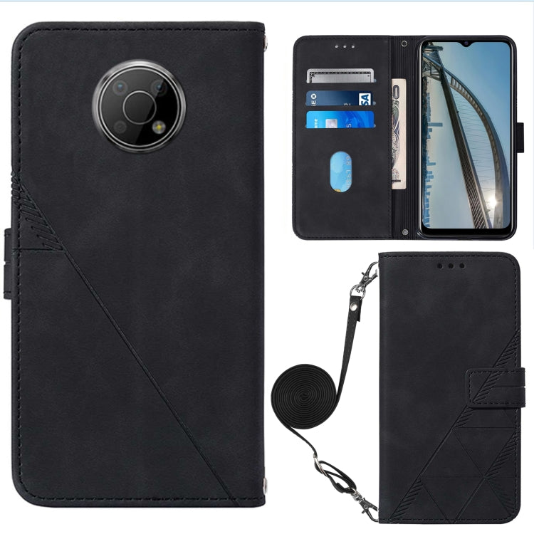 Custodia per cellulare in pelle con flip in rilievo 3D a tracolla, For Nokia C30, For Nokia G300, For Nokia C01 Plus, For Nokia C1 2020