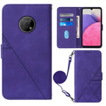 Custodia per cellulare in pelle con flip in rilievo 3D a tracolla, For Nokia C30, For Nokia G300, For Nokia C01 Plus, For Nokia C1 2020