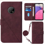 Custodia per cellulare in pelle con flip in rilievo 3D a tracolla, For Nokia C30, For Nokia G300, For Nokia C01 Plus, For Nokia C1 2020
