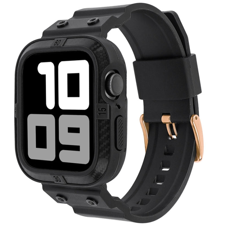 Cinturino sportivo integrato in fibra di carbonio per Apple Watch Series, 7 41mm / 6&SE&5&4 40mm / 3&2&1 38mm, 7 45mm / 6&SE&5&4 44mm / 3&2&1 42mm