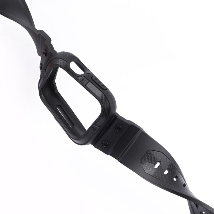 Cinturino sportivo integrato in fibra di carbonio per Apple Watch Series, 7 41mm / 6&SE&5&4 40mm / 3&2&1 38mm, 7 45mm / 6&SE&5&4 44mm / 3&2&1 42mm