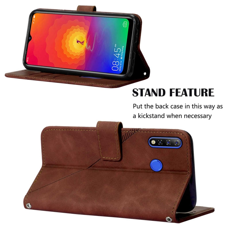 Custodia per cellulare in pelle con flip in rilievo 3D a tracolla, For Tecno Camon 12 / Spark 4, For Tecno Camon 16, For Tecno Camon 16 Pro, For Tecno Camon 17