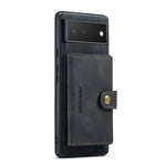 JEEHOOD Custodia per telefono a portafoglio staccabile magnetica retrò, For Google Pixel 7 5G, For Google Pixel 7 Pro 5G