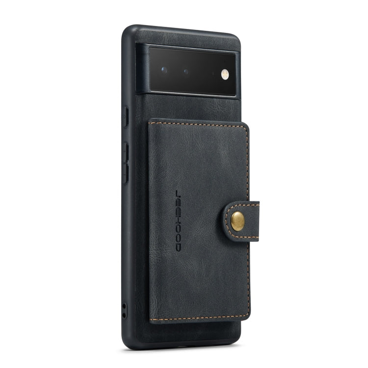 JEEHOOD Custodia per telefono a portafoglio staccabile magnetica retrò, For Google Pixel 7 5G, For Google Pixel 7 Pro 5G
