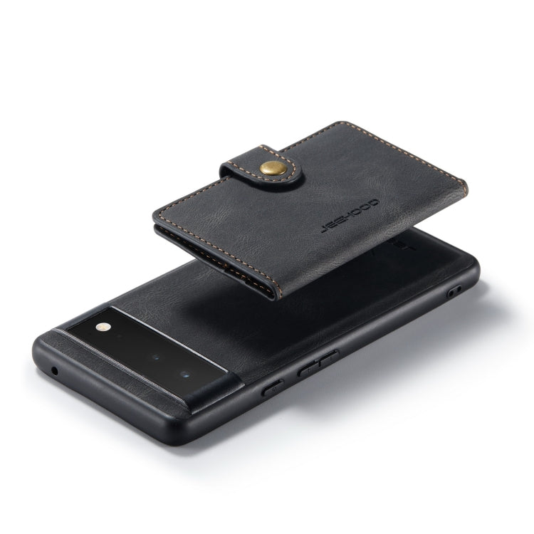 JEEHOOD Custodia per telefono a portafoglio staccabile magnetica retrò, For Google Pixel 7 5G, For Google Pixel 7 Pro 5G
