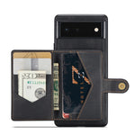 JEEHOOD Custodia per telefono a portafoglio staccabile magnetica retrò, For Google Pixel 7 5G, For Google Pixel 7 Pro 5G