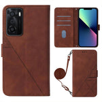 Custodia per cellulare in pelle con flip in rilievo 3D a tracolla, For OPPO A55s 5G Foreign Version, For OPPO Find X5, For OPPO Find X5 Pro, For OPPO K9X 5G