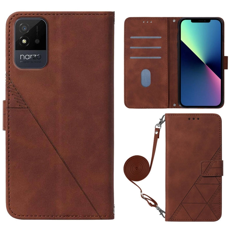 Custodia per cellulare in pelle con flip in rilievo 3D a tracolla, For OPPO Realme Narzo 50i, For OPPO Reno6 Pro+, For OPPO Reno6 Pro, For OPPO Realme 6 Pro