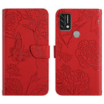 Custodia per cellulare in pelle goffrata con peonia a farfalla, For Umidigi A7, For Umidigi A7 Pro, For Umidigi A7s, For Umidigi A9