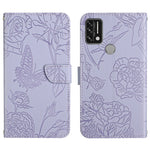 Custodia per cellulare in pelle goffrata con peonia a farfalla, For Umidigi A7, For Umidigi A7 Pro, For Umidigi A7s, For Umidigi A9