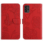 Custodia per cellulare in pelle goffrata con peonia a farfalla, For Umidigi A7, For Umidigi A7 Pro, For Umidigi A7s, For Umidigi A9