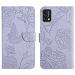 Custodia per cellulare in pelle goffrata con peonia a farfalla, For Umidigi A7, For Umidigi A7 Pro, For Umidigi A7s, For Umidigi A9