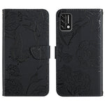 Custodia per cellulare in pelle goffrata con peonia a farfalla, For Umidigi A7, For Umidigi A7 Pro, For Umidigi A7s, For Umidigi A9
