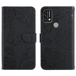Custodia per cellulare in pelle goffrata con peonia a farfalla, For Umidigi A7, For Umidigi A7 Pro, For Umidigi A7s, For Umidigi A9