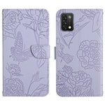 Custodia per cellulare in pelle goffrata con peonia a farfalla, For Umidigi A11, For Umidigi Bison Pro