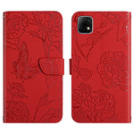 Custodia per cellulare in pelle goffrata con peonia a farfalla, For Wiko T3, For Wiko Power U10 / U20, For Wiko Power U30