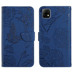 Custodia per cellulare in pelle goffrata con peonia a farfalla, For Wiko T3, For Wiko Power U10 / U20, For Wiko Power U30