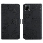 Custodia per cellulare in pelle goffrata con peonia a farfalla, For Wiko T3, For Wiko Power U10 / U20, For Wiko Power U30
