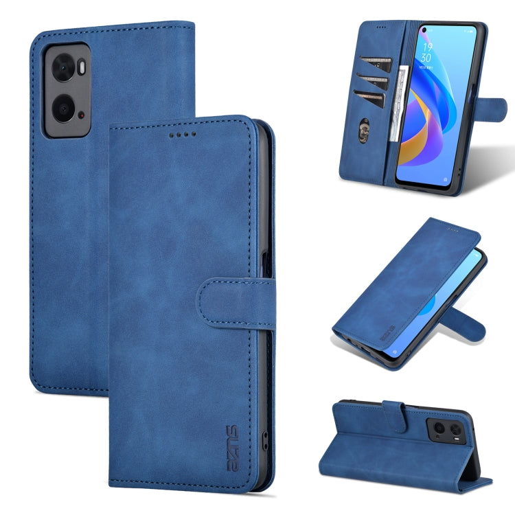 AZNS Skin Feel Calf Texture Custodia per telefono orizzontale in pelle a conchiglia, For OPPO A36 4G/A76 4G(Global)