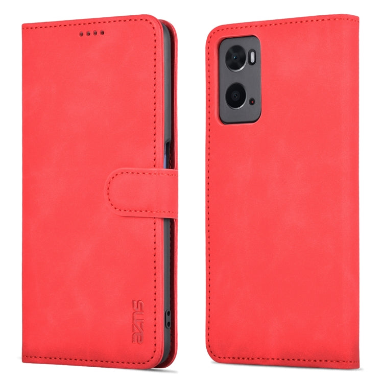 AZNS Skin Feel Calf Texture Custodia per telefono orizzontale in pelle a conchiglia, For OPPO A36 4G/A76 4G(Global)