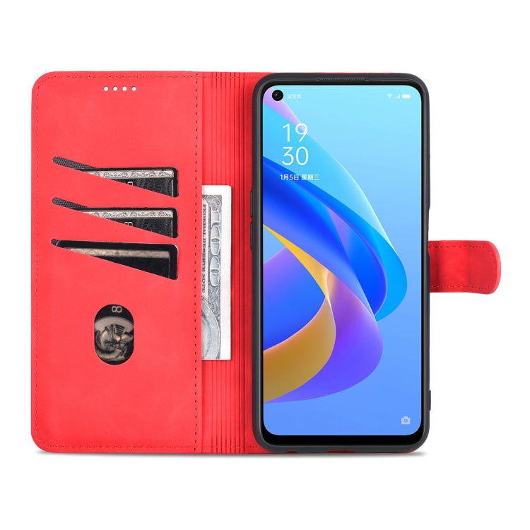 AZNS Skin Feel Calf Texture Custodia per telefono orizzontale in pelle a conchiglia, For OPPO A36 4G/A76 4G(Global)