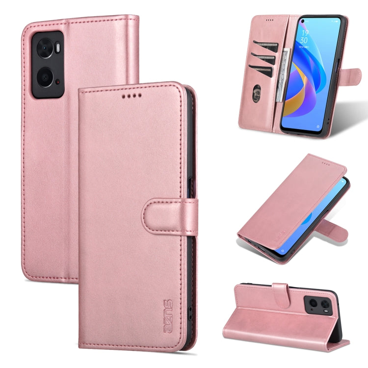 AZNS Skin Feel Calf Texture Custodia per telefono orizzontale in pelle a conchiglia, For OPPO A36 4G/A76 4G(Global)