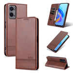AZNS Custodia per telefono in pelle a conchiglia con struttura in vitello magnetico, For OPPO A36 4G/A76 4G(Global), For OPPO A96 5G/Reno7 Z 5G(Global), For vivo S12/V23