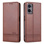 AZNS Custodia per telefono in pelle a conchiglia con struttura in vitello magnetico, For OPPO A36 4G/A76 4G(Global), For OPPO A96 5G/Reno7 Z 5G(Global), For vivo S12/V23