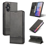 AZNS Custodia per telefono in pelle a conchiglia con struttura in vitello magnetico, For OPPO A36 4G/A76 4G(Global), For OPPO A96 5G/Reno7 Z 5G(Global), For vivo S12/V23