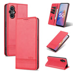 AZNS Custodia per telefono in pelle a conchiglia con struttura in vitello magnetico, For OPPO A36 4G/A76 4G(Global), For OPPO A96 5G/Reno7 Z 5G(Global), For vivo S12/V23