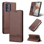 AZNS Custodia per telefono in pelle a conchiglia con struttura in vitello magnetico, For OPPO A36 4G/A76 4G(Global), For OPPO A96 5G/Reno7 Z 5G(Global), For vivo S12/V23
