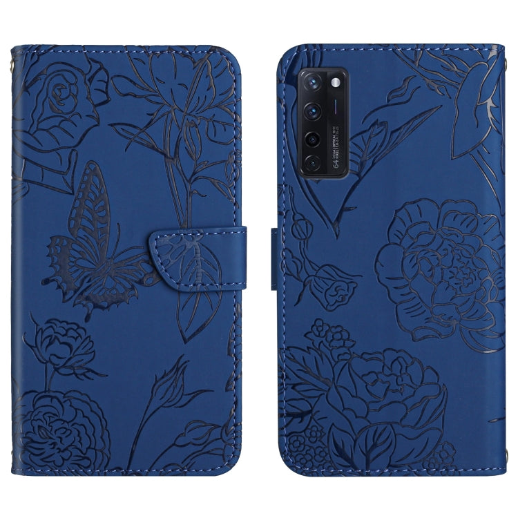 Custodia per cellulare in pelle goffrata con peonia a farfalla, For ZTE Axon 20 4G / 5G, For ZTE Axon 30 5G, For ZTE Blade A31, For ZTE Blade A51