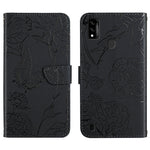 Custodia per cellulare in pelle goffrata con peonia a farfalla, For ZTE Axon 20 4G / 5G, For ZTE Axon 30 5G, For ZTE Blade A31, For ZTE Blade A51