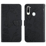 Custodia per cellulare in pelle goffrata con peonia a farfalla, For ZTE Blade A71, For ZTE Blade L210, For ZTE Blade V30, For ZTE Libero 5G
