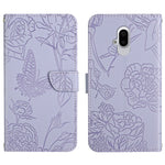 Custodia per cellulare in pelle goffrata con peonia a farfalla, For Google Pixel 7 Pro 5G, For Fujitsu Arrows F-52B