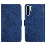 Custodia per cellulare in pelle goffrata con peonia a farfalla, For Huawei P30 Lite, For Huawei P30 Pro, For Huawei P40, For Huawei P40 Lite
