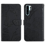 Custodia per cellulare in pelle goffrata con peonia a farfalla, For Huawei P30 Lite, For Huawei P30 Pro, For Huawei P40, For Huawei P40 Lite