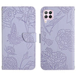 Custodia per cellulare in pelle goffrata con peonia a farfalla, For Huawei P30 Lite, For Huawei P30 Pro, For Huawei P40, For Huawei P40 Lite