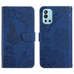Custodia per cellulare in pelle goffrata con peonia a farfalla, For OnePlus 9R, For OnePlus Nord CE 5G, For OnePlus Nord N20 5G, For OnePlus Nord 2 5G