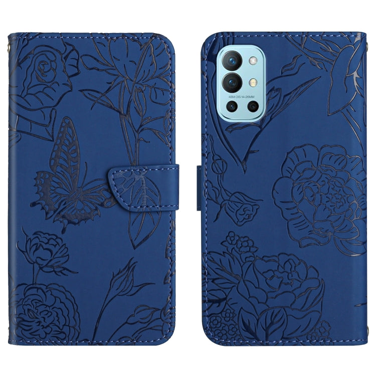 Custodia per cellulare in pelle goffrata con peonia a farfalla, For OnePlus 9R, For OnePlus Nord CE 5G, For OnePlus Nord N20 5G, For OnePlus Nord 2 5G