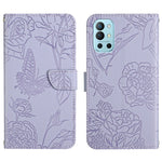 Custodia per cellulare in pelle goffrata con peonia a farfalla, For OnePlus 9R, For OnePlus Nord CE 5G, For OnePlus Nord N20 5G, For OnePlus Nord 2 5G