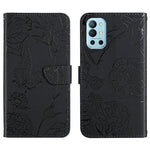 Custodia per cellulare in pelle goffrata con peonia a farfalla, For OnePlus 9R, For OnePlus Nord CE 5G, For OnePlus Nord N20 5G, For OnePlus Nord 2 5G