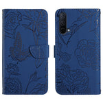 Custodia per cellulare in pelle goffrata con peonia a farfalla, For OnePlus 9R, For OnePlus Nord CE 5G, For OnePlus Nord N20 5G, For OnePlus Nord 2 5G