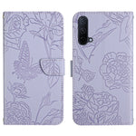 Custodia per cellulare in pelle goffrata con peonia a farfalla, For OnePlus 9R, For OnePlus Nord CE 5G, For OnePlus Nord N20 5G, For OnePlus Nord 2 5G