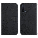 Custodia per cellulare in pelle goffrata con peonia a farfalla, For OnePlus 9R, For OnePlus Nord CE 5G, For OnePlus Nord N20 5G, For OnePlus Nord 2 5G