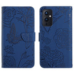 Custodia per cellulare in pelle goffrata con peonia a farfalla, For OnePlus 9, For OnePlus 9 Pro, For OnePlus 10 Pro