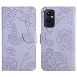 Custodia per cellulare in pelle goffrata con peonia a farfalla, For OnePlus 9, For OnePlus 9 Pro, For OnePlus 10 Pro