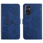 Custodia per cellulare in pelle goffrata con peonia a farfalla, For OnePlus 9, For OnePlus 9 Pro, For OnePlus 10 Pro