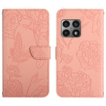 Custodia per cellulare in pelle goffrata con peonia a farfalla, For OnePlus 9, For OnePlus 9 Pro, For OnePlus 10 Pro